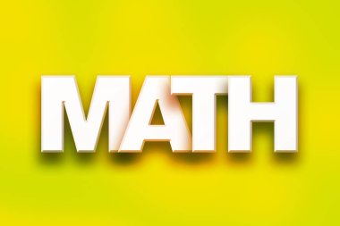 Matematik kavramı renkli Word Art