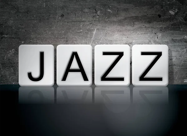 Έννοια τζαζ πλακάκια επιστολές και το θέμα — Φωτογραφία Αρχείου