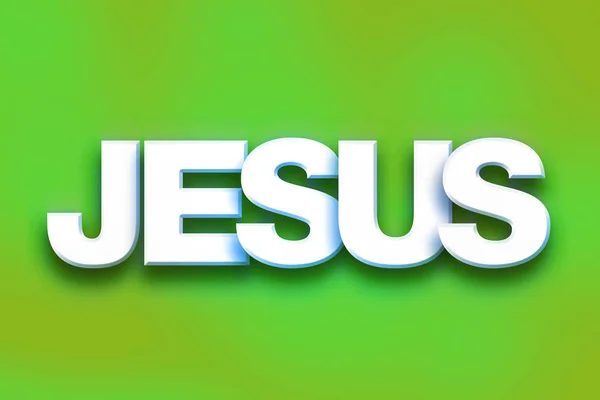 Jesus Concept Colorful Word Art — Stock Photo, Image