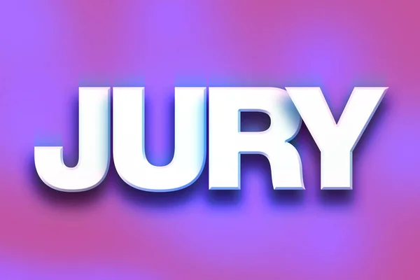 Jury Concept kleurrijke WordArt — Stockfoto