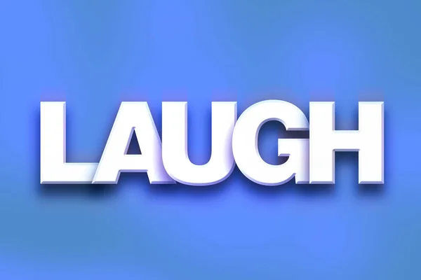 Lachen Concept kleurrijke WordArt — Stockfoto