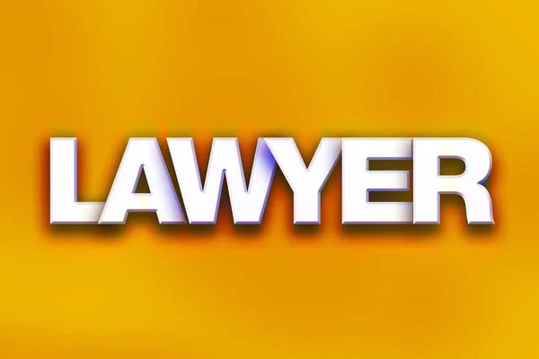 Advogado conceito colorido Word Art — Fotografia de Stock