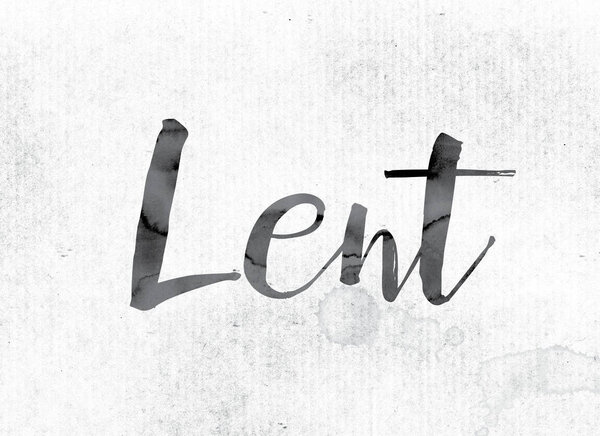 Lent Concept Painted in Ink