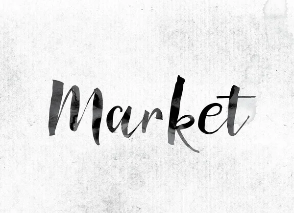 Market Concept Painted in Ink — Stock Photo, Image