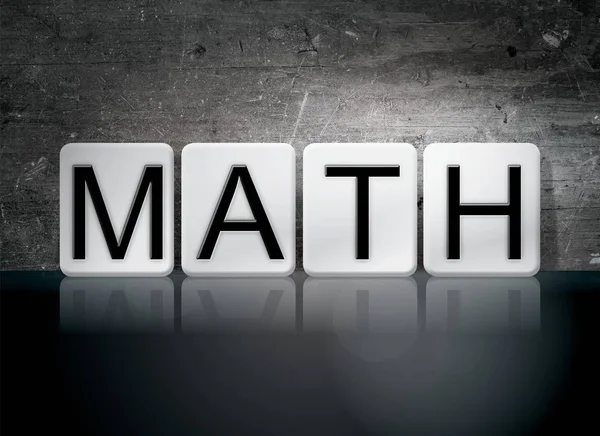 Math betegeld Letters Concept en thema — Stockfoto