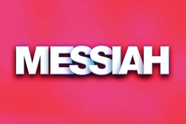 Messias Concept kleurrijke WordArt — Stockfoto