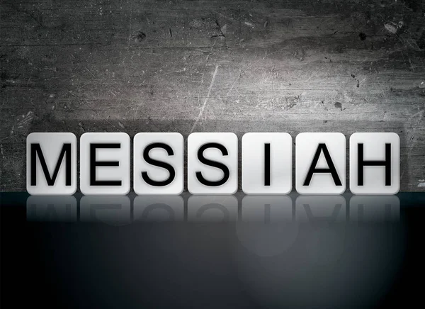 Messias betegeld Letters Concept en thema — Stockfoto
