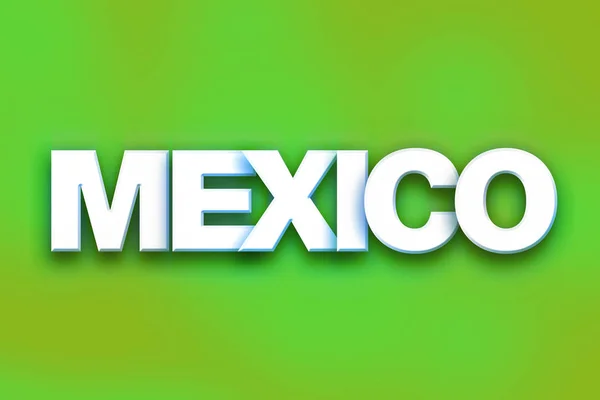 Meksyk koncepcyjny kolorowe słowa — Zdjęcie stockowe