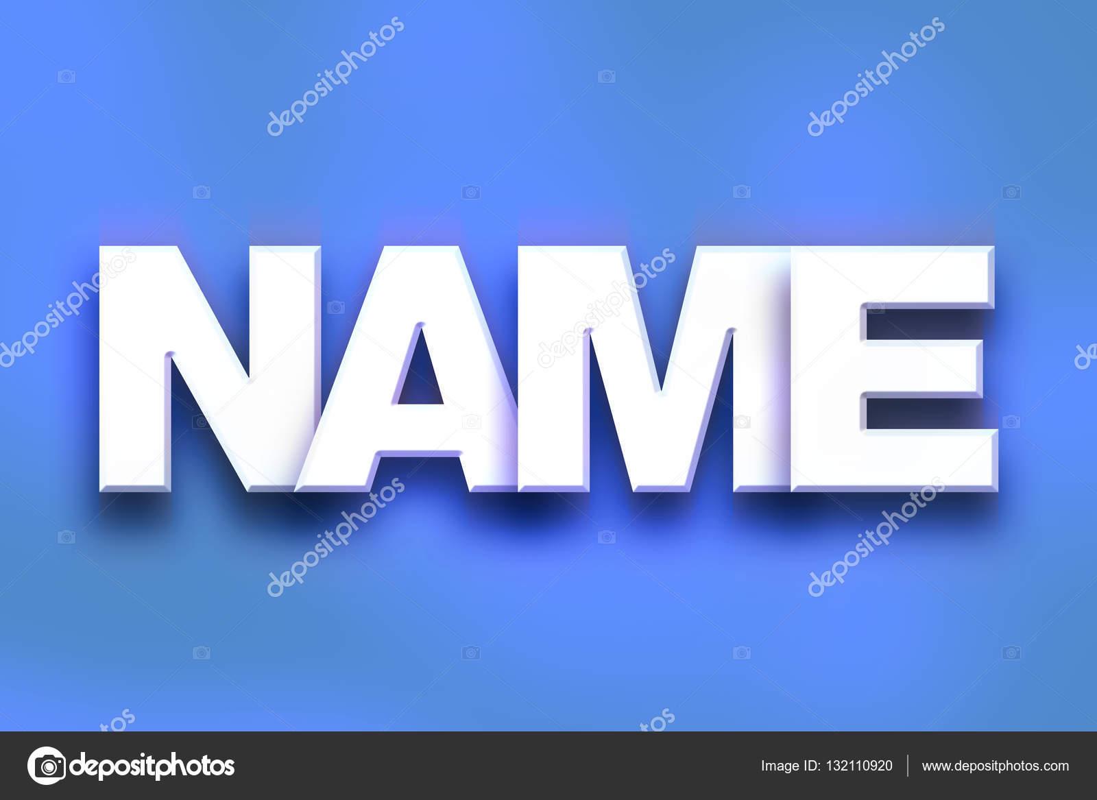 Nombre Concepto Colorido Palabra Arte — Foto de stock #132110920 ©  enterlinedesign, image size:1600x1167