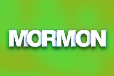 Mormon kavramı renkli Word Art
