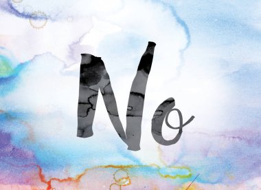 Word Art hiçbir renkli sulu boya ve mürekkep