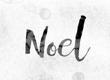 Noel kavramı mürekkeple boyalı