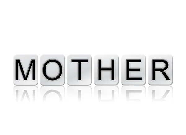 Mother Isolated Tiled Letters Concept and Theme — Stock Photo, Image