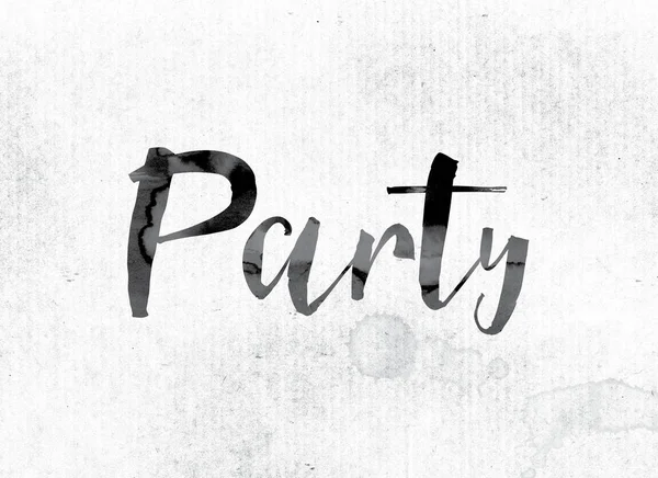 Party Concept geschilderd in inkt — Stockfoto