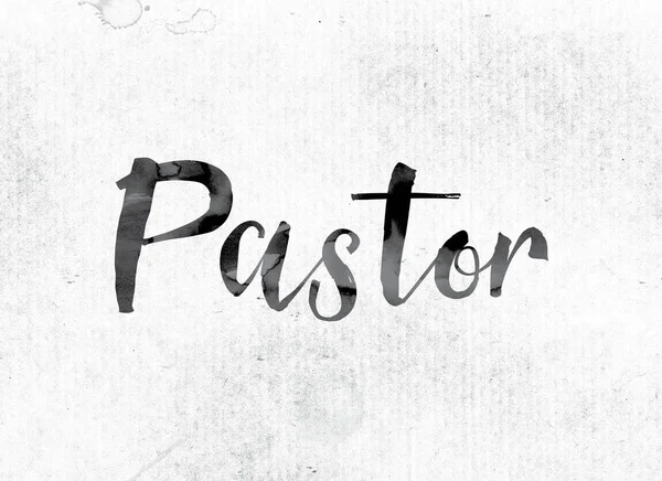 Pastor koncepcja malowane tuszem — Zdjęcie stockowe