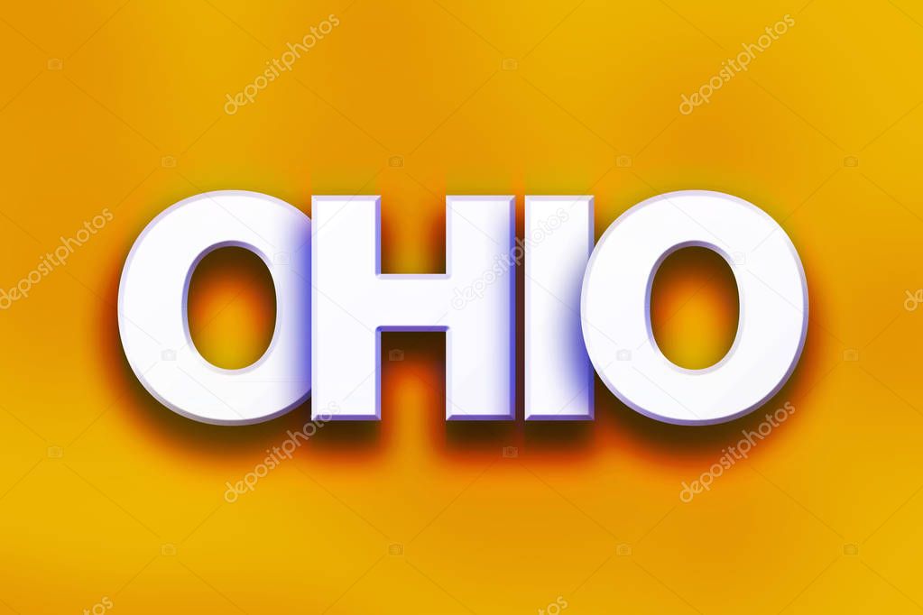 Ohio Concept Colorful Word Art