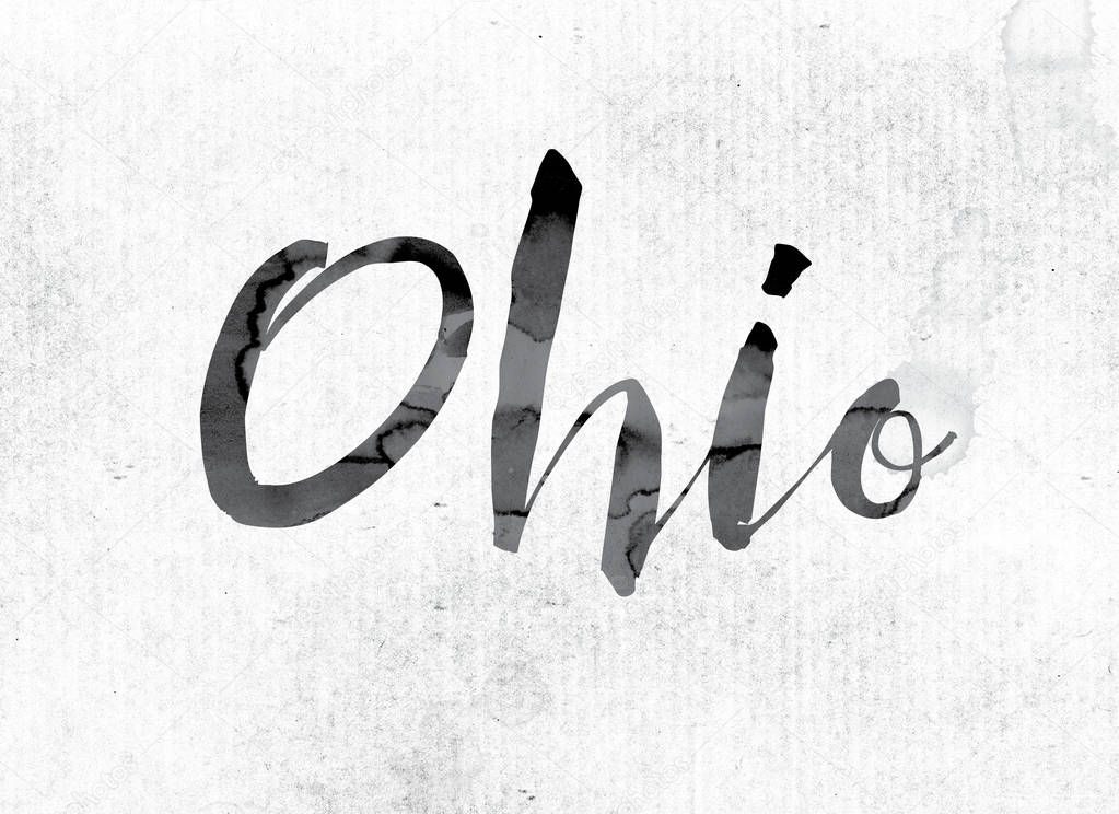 Ohio Concept Painted in Ink