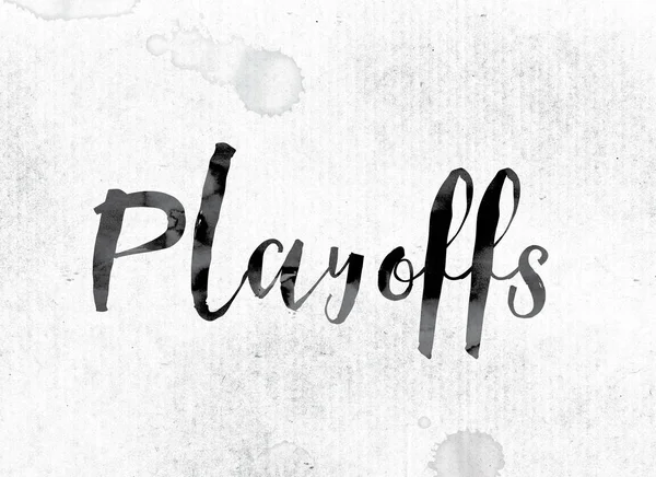 Koncepcja playoffs pomalowane tuszem — Zdjęcie stockowe