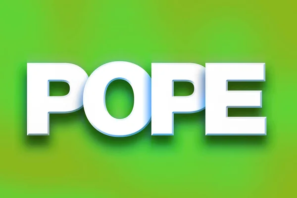 Pope Concept Colorful Word Art — Stock Photo, Image