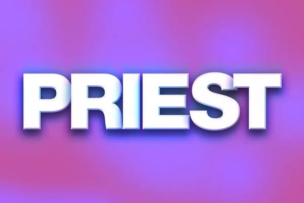 Priester Concept kleurrijke WordArt — Stockfoto