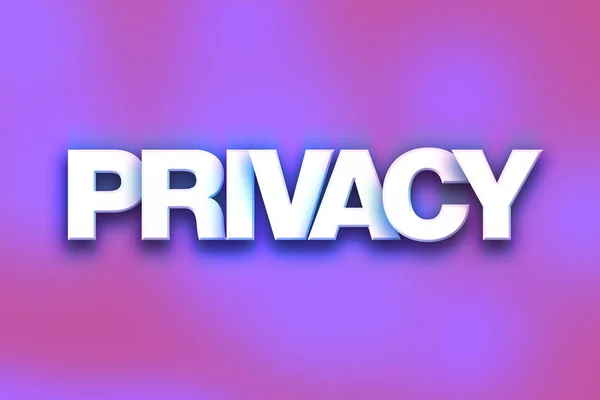 Privacy Concept Colorful Word Art — Stock Photo, Image