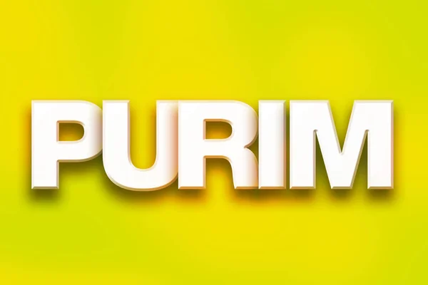 Purim Concept ศิลปะคําที่มีสีสัน — ภาพถ่ายสต็อก