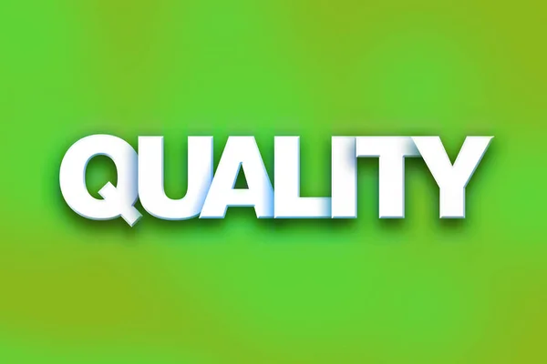 Quality Concept Colorful Word Art — Stock Photo, Image