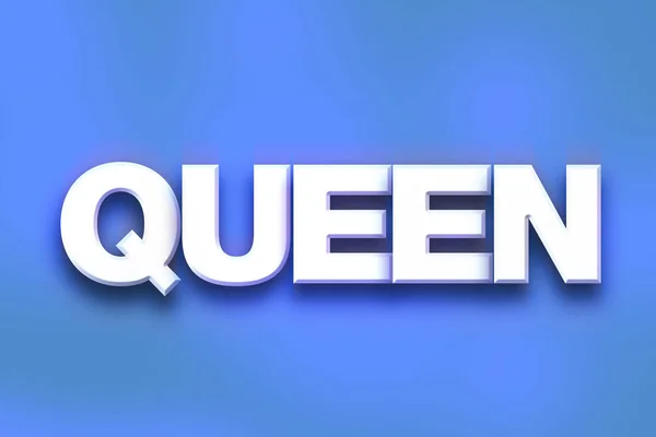 Queen koncepció színes Word Art — Stock Fotó