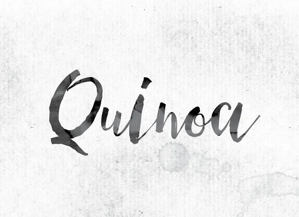 Quinoa-Konzept mit Tinte gemalt — Stockfoto