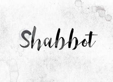 Shabbot Concept Painted in Ink clipart
