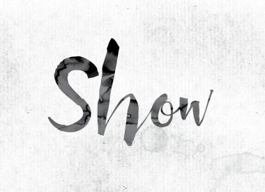 Mürekkeple boyalı kavramı göstermek