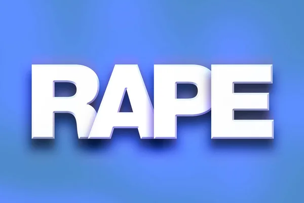Vergewaltigungskonzept bunte Wortkunst — Stockfoto
