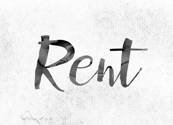 Rent Concept Painted in Ink — Stock Photo, Image