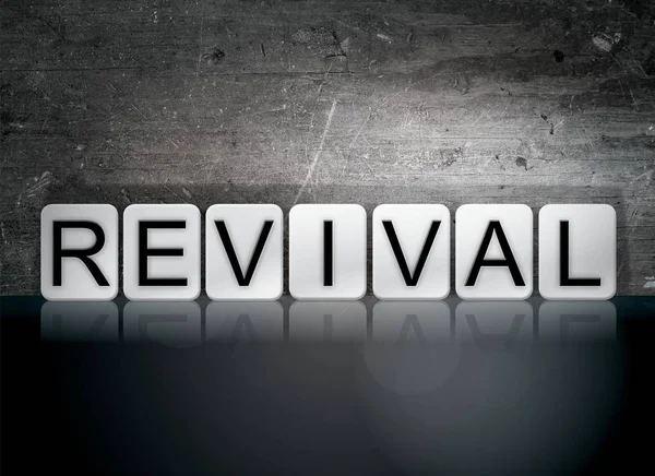 Revival betegeld Letters Concept en thema — Stockfoto