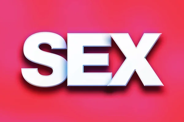 Szex koncepció színes Word Art — Stock Fotó