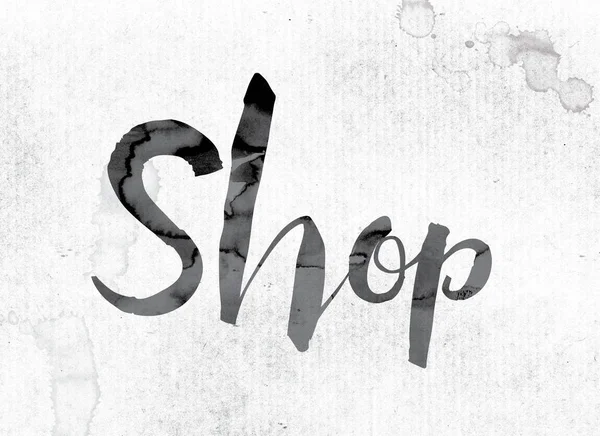 Shop Concept Painted in Ink — Stock Photo, Image