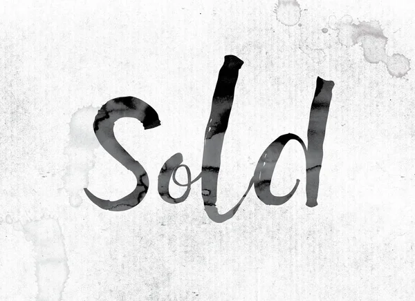 Sold Concept Painted in Ink — Stock Photo, Image