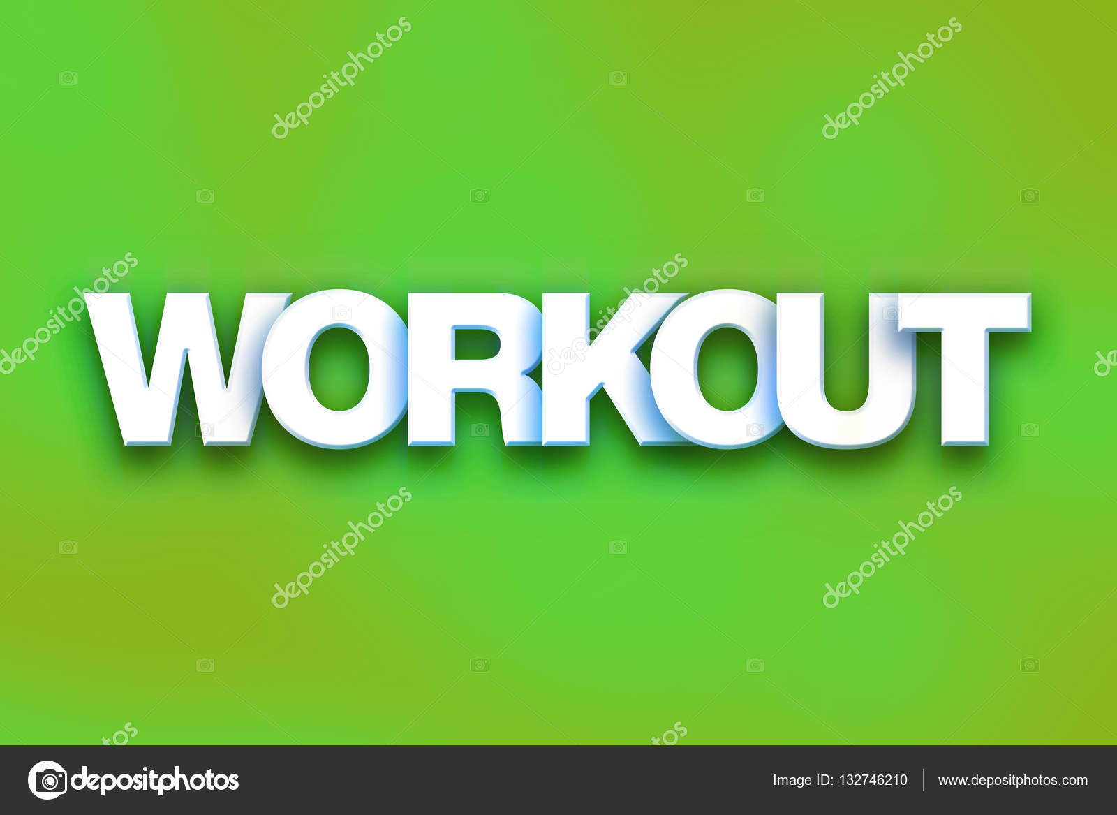 Workout Concept Colorful Word Art — Stock Photo © enterlinedesign