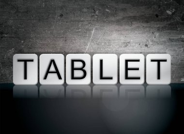 Çinili tablet harfler kavramı ve Tema