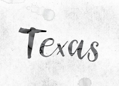 Mürekkeple boyalı Texas kavramı