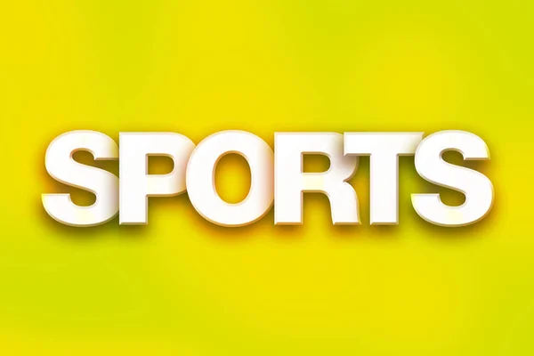 Conceito de esportes colorido Word Art — Fotografia de Stock