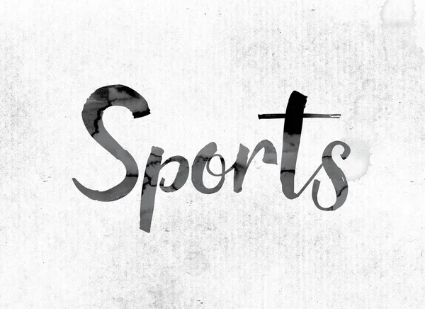 Sports Concept Painted in Ink — Stock Photo, Image