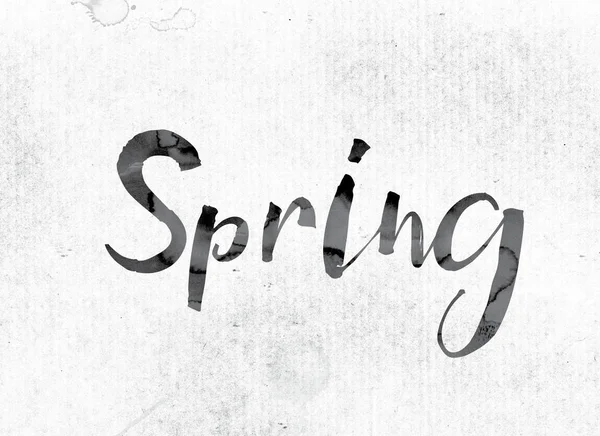 Spring Concept Painted in Ink — Stock Photo, Image