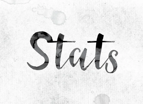 Stats Concept geschilderd in inkt — Stockfoto