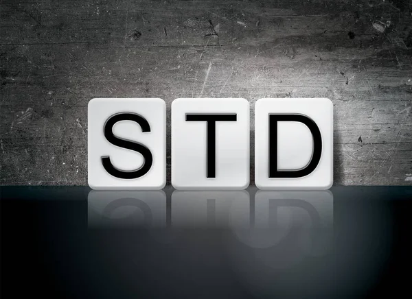 STD Tiled Letters Concept and Theme — Stock Photo, Image