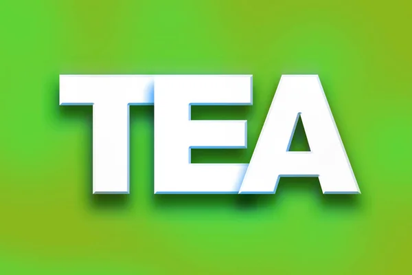 Tee-Konzept bunte Wortkunst — Stockfoto