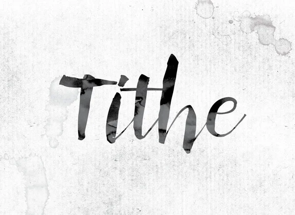 Tithe Concept Painted in Ink — Stock Photo, Image