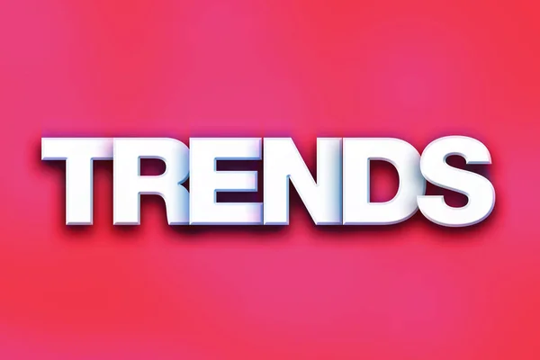 Trends Concept Colorful Word Art — Stock Photo, Image