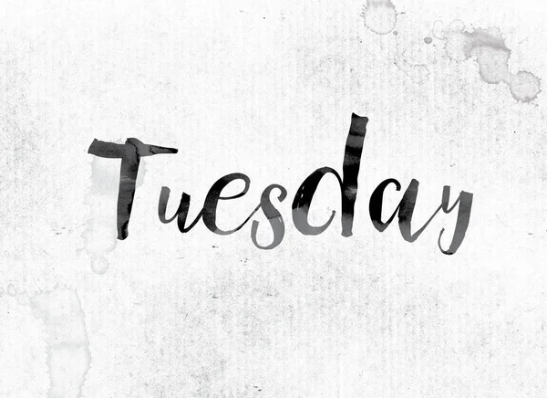 Tuesdayconcept 在墨绘 — 图库照片