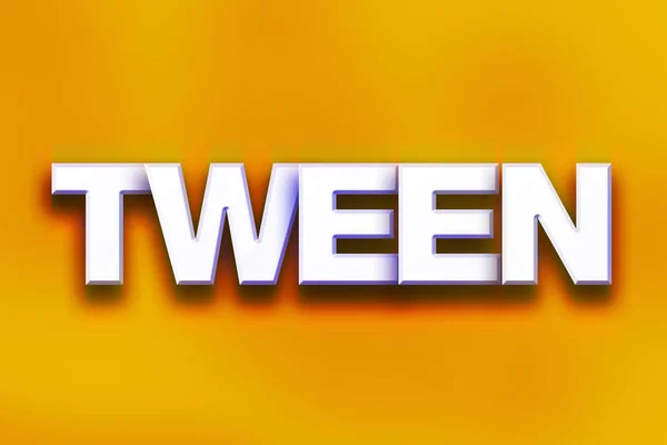 Tween koncepció színes Word Art — Stock Fotó